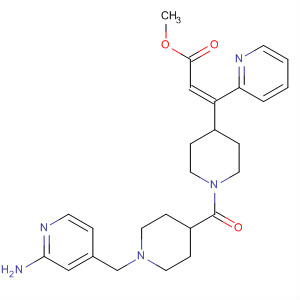 918500-80-8  2-Propenoic acid,3-[1-[[1-[(2-amino-4-pyridinyl)methyl]-4-piperidinyl]carbonyl]-4-piperidinyl]-3-(2-pyridinyl)-, methyl ester, (2Z)-