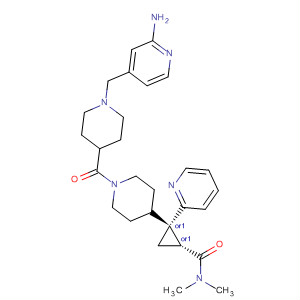 918501-59-4  Cyclopropanecarboxamide,2-[1-[[1-[(2-amino-4-pyridinyl)methyl]-4-piperidinyl]carbonyl]-4-piperidinyl]-N,N-dimethyl-2-(2-pyridinyl)-, (1R,2R)-rel-