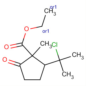 918503-22-7  Cyclopentanecarboxylic acid,2-(1-chloro-1-methylethyl)-1-methyl-5-oxo-, ethyl ester, (1R,2S)-rel-