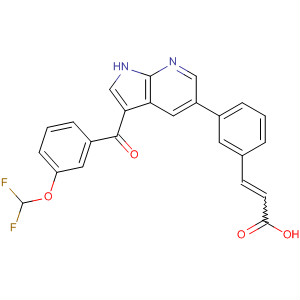 918505-41-6  2-Propenoic acid,3-[3-[3-[3-(difluoromethoxy)benzoyl]-1H-pyrrolo[2,3-b]pyridin-5-yl]phenyl]-