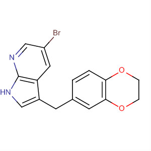918506-47-5  1H-Pyrrolo[2,3-b]pyridine,5-bromo-3-[(2,3-dihydro-1,4-benzodioxin-6-yl)methyl]-