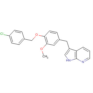 918506-85-1  1H-Pyrrolo[2,3-b]pyridine,3-[[4-[(4-chlorophenyl)methoxy]-3-methoxyphenyl]methyl]-