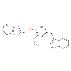 918506-92-0  1H-Benzimidazole,2-[[2-methoxy-4-(1H-pyrrolo[2,3-b]pyridin-3-ylmethyl)phenoxy]methyl]-