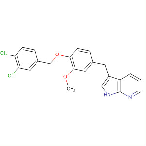 918506-94-2  1H-Pyrrolo[2,3-b]pyridine,3-[[4-[(3,4-dichlorophenyl)methoxy]-3-methoxyphenyl]methyl]-