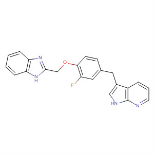 918506-96-4  1H-Benzimidazole,2-[[2-fluoro-4-(1H-pyrrolo[2,3-b]pyridin-3-ylmethyl)phenoxy]methyl]-