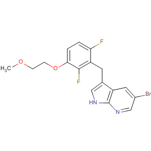 918507-68-3  1H-Pyrrolo[2,3-b]pyridine,5-bromo-3-[[2,6-difluoro-3-(2-methoxyethoxy)phenyl]methyl]-
