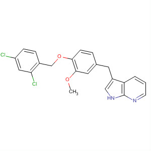 918507-99-0  1H-Pyrrolo[2,3-b]pyridine,3-[[4-[(2,4-dichlorophenyl)methoxy]-3-methoxyphenyl]methyl]-