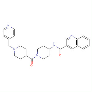918532-60-2  3-Quinolinecarboxamide,N-[1-[[1-(4-pyridinylmethyl)-4-piperidinyl]carbonyl]-4-piperidinyl]-