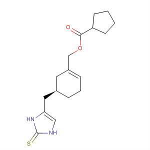 918534-57-3  Cyclopentanecarboxylic acid,[(5R)-5-[(2,3-dihydro-2-thioxo-1H-imidazol-4-yl)methyl]-1-cyclohexen-1-yl]methyl ester