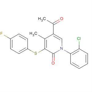 918542-24-2  2(1H)-Pyridinone,5-acetyl-1-(2-chlorophenyl)-3-[(4-fluorophenyl)thio]-4-methyl-