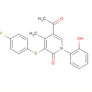 918542-52-6  2(1H)-Pyridinone,5-acetyl-3-[(4-fluorophenyl)thio]-1-(2-hydroxyphenyl)-4-methyl-