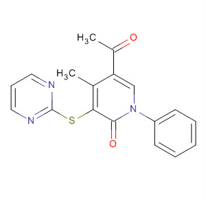 918543-26-7  2(1H)-Pyridinone, 5-acetyl-4-methyl-1-phenyl-3-(2-pyrimidinylthio)-