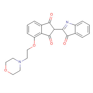 918621-12-2  1H-Indene-1,3(2H)-dione,4-[2-(4-morpholinyl)ethoxy]-2-(3-oxo-3H-indol-2-yl)-