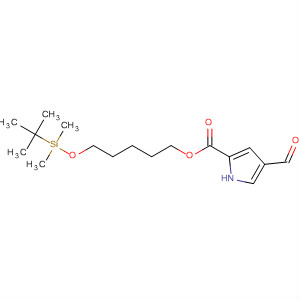 918625-12-4  1H-Pyrrole-2-carboxylic acid, 4-formyl-,5-[[(1,1-dimethylethyl)dimethylsilyl]oxy]pentyl ester