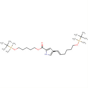 918625-13-5  1H-Pyrrole-2-carboxylic acid,4-[6-[[(1,1-dimethylethyl)dimethylsilyl]oxy]-1-hexen-1-yl]-,5-[[(1,1-dimethylethyl)dimethylsilyl]oxy]pentyl ester