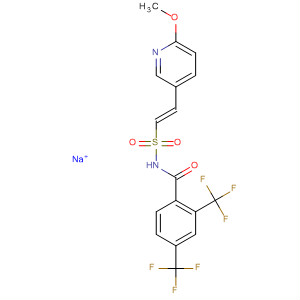 918635-42-4  Benzamide,N-[[(1E)-2-(6-methoxy-3-pyridinyl)ethenyl]sulfonyl]-2,4-bis(trifluoromethyl)-, sodium salt (1:1)