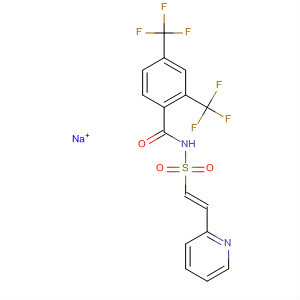 918635-43-5  Benzamide,N-[[(1E)-2-(2-pyridinyl)ethenyl]sulfonyl]-2,4-bis(trifluoromethyl)-, sodiumsalt (1:1)