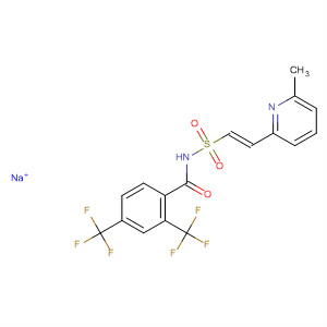 918635-47-9  Benzamide,N-[[(1E)-2-(6-methyl-2-pyridinyl)ethenyl]sulfonyl]-2,4-bis(trifluoromethyl)-,sodium salt (1:1)
