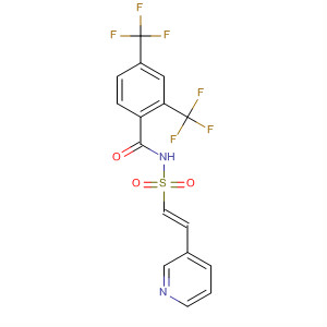 918635-49-1  Benzamide,N-[[(1E)-2-(3-pyridinyl)ethenyl]sulfonyl]-2,4-bis(trifluoromethyl)-