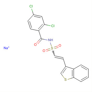 918635-60-6  Benzamide, N-[[(1E)-2-benzo[b]thien-3-ylethenyl]sulfonyl]-2,4-dichloro-,sodium salt (1:1)