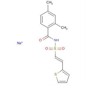 918635-75-3  Benzamide, 2,4-dimethyl-N-[[(1E)-2-(2-thienyl)ethenyl]sulfonyl]-, sodiumsalt (1:1)