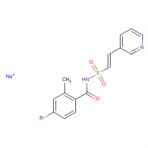 918635-85-5  Benzamide, 4-bromo-2-methyl-N-[[(1E)-2-(3-pyridinyl)ethenyl]sulfonyl]-,sodium salt (1:1)