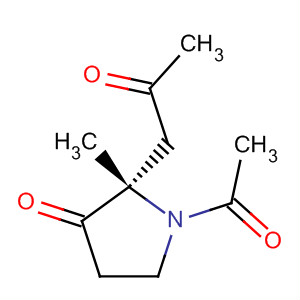 918637-75-9  3-Pyrrolidinone, 1-acetyl-2-methyl-2-(2-oxopropyl)-, (2S)-