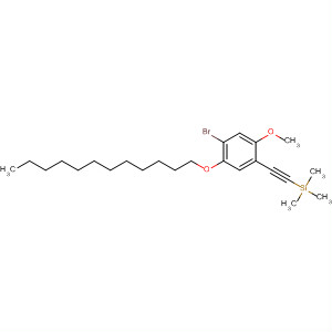 918639-73-3  Benzene,1-bromo-2-(dodecyloxy)-5-methoxy-4-[2-(trimethylsilyl)ethynyl]-