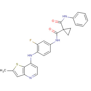 918641-46-0  1,1-Cyclopropanedicarboxamide,N-[3-fluoro-4-(methylthieno[3,2-b]pyridin-7-ylamino)phenyl]-N'-phenyl-