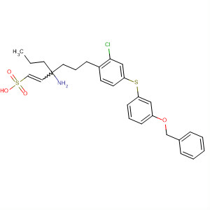 918645-02-0  1-Hexene-1-sulfonic acid,3-amino-6-[2-chloro-4-[[3-(phenylmethoxy)phenyl]thio]phenyl]-3-propyl-