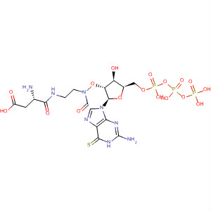 918656-29-8  Guanosine 5'-(tetrahydrogen triphosphate), 6-thio-,2'-[N-[2-[[(2S)-2-amino-3-carboxy-1-oxopropyl]amino]ethyl]carbamate]