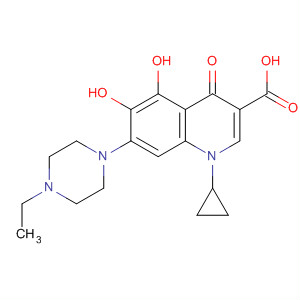 918659-29-7  3-Quinolinecarboxylic acid,1-cyclopropyl-7-(4-ethyl-1-piperazinyl)-1,4-dihydro-5,6-dihydroxy-4-oxo-