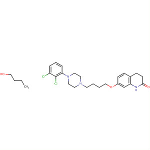918659-80-0  2(1H)-Quinolinone,7-[4-[4-(2,3-dichlorophenyl)-1-piperazinyl]butoxy]-3,4-dihydro-, compd.with 1-butanol (1:?)