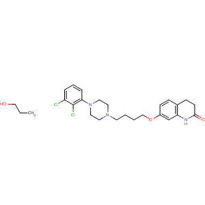 918659-81-1  2(1H)-Quinolinone,7-[4-[4-(2,3-dichlorophenyl)-1-piperazinyl]butoxy]-3,4-dihydro-, compd.with 1-propanol (1:?)