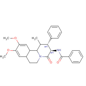 918665-61-9  Benzamide,N-[(2R,3R)-3,4,6,7-tetrahydro-9,10-dimethoxy-1-methyl-4-oxo-2-phenyl-2H-benzo[a]quinolizin-3-yl]-, rel-