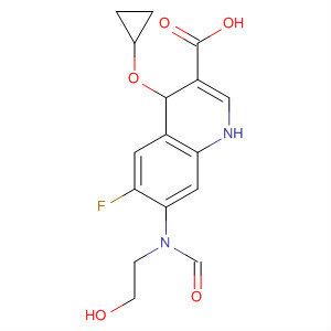 918668-18-5  3-Quinolinecarboxylic acid,1-cyclopropyl-6-fluoro-7-[formyl(2-hydroxyethyl)amino]-1,4-dihydro-4-oxo-