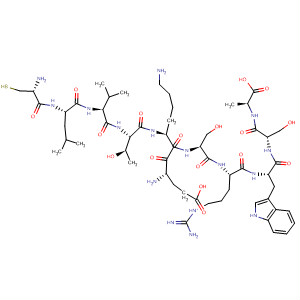 918784-75-5  L-Alanine,L-cysteinyl-L-leucyl-L-valyl-L-threonyl-L-a-glutamyl-L-lysyl-L-seryl-L-arginyl-L-tryptophyl-L-seryl-