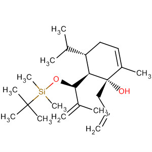 918789-16-9  2-Cyclohexen-1-ol,6-[(1S)-1-[[(1,1-dimethylethyl)dimethylsilyl]oxy]-2-methyl-2-propen-1-yl]-2-methyl-5-(1-methylethyl)-1-(2-propen-1-yl)-, (1R,5S,6R)-