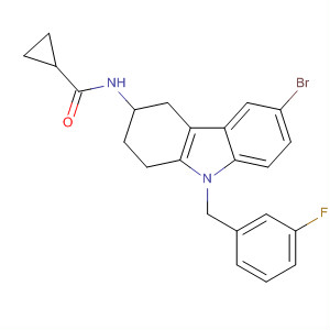 918792-15-1  Cyclopropanecarboxamide,N-[6-bromo-9-[(3-fluorophenyl)methyl]-2,3,4,9-tetrahydro-1H-carbazol-3-yl]-