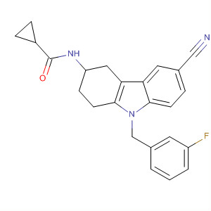 918792-36-6  Cyclopropanecarboxamide,N-[6-cyano-9-[(3-fluorophenyl)methyl]-2,3,4,9-tetrahydro-1H-carbazol-3-yl]-