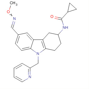 918792-50-4  Cyclopropanecarboxamide,N-[2,3,4,9-tetrahydro-6-[(methoxyimino)methyl]-9-(2-pyridinylmethyl)-1H-carbazol-3-yl]-