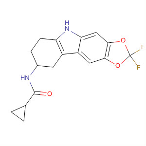 918793-18-7  Cyclopropanecarboxamide,N-(2,2-difluoro-6,7,8,9-tetrahydro-5H-1,3-dioxolo[4,5-b]carbazol-8-yl)-
