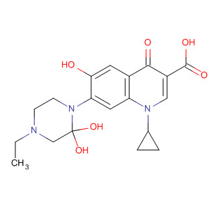 918796-77-7  3-Quinolinecarboxylic acid,1-cyclopropyl-7-(4-ethyldihydroxy-1-piperazinyl)-1,4-dihydro-6-hydroxy-4-oxo-