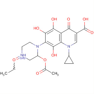 918796-81-3  3-Quinolinecarboxylic acid,7-[(acetyloxy)-4-ethyloxo-1-piperazinyl]-1-cyclopropyl-1,4-dihydro-5,6,8-trihydroxy-4-oxo-