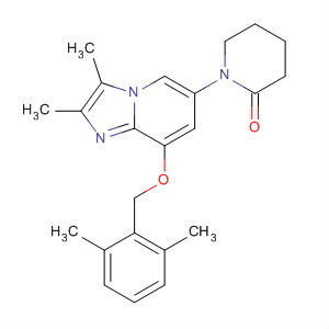 918797-96-3  2-Piperidinone,1-[8-[(2,6-dimethylphenyl)methoxy]-2,3-dimethylimidazo[1,2-a]pyridin-6-yl]-