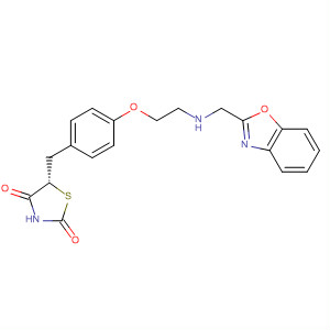 918822-16-9  2,4-Thiazolidinedione,5-[[4-[2-(2-benzoxazolylmethylamino)ethoxy]phenyl]methyl]-, (5S)-