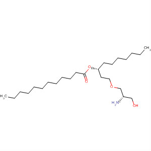 918826-67-2  Dodecanoic acid, (1R)-1-[2-[(2S)-2-amino-3-hydroxypropoxy]ethyl]octylester