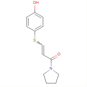 918828-16-7  2-Propen-1-one, 3-[(4-hydroxyphenyl)thio]-1-(1-pyrrolidinyl)-