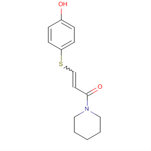 918828-17-8  2-Propen-1-one, 3-[(4-hydroxyphenyl)thio]-1-(1-piperidinyl)-