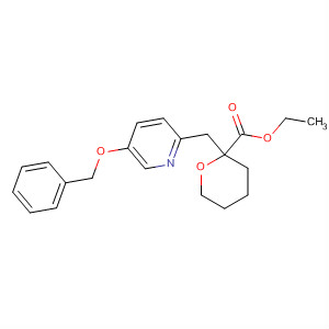 918831-57-9  2H-Pyran-2-carboxylic acid,tetrahydro-2-[[5-(phenylmethoxy)-2-pyridinyl]methyl]-, ethyl ester